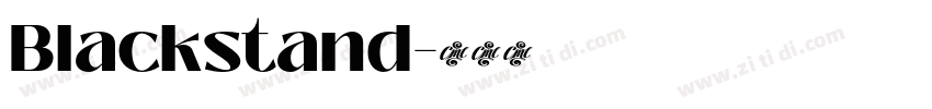 Blackstand字体转换