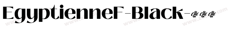 EgyptienneF-Black字体转换