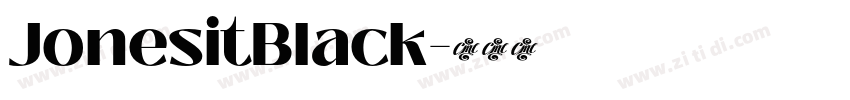 JonesitBlack字体转换