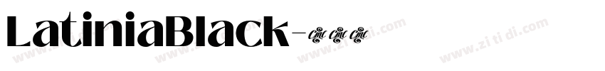 LatiniaBlack字体转换