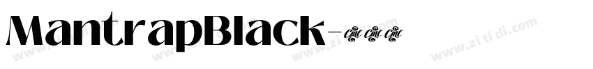 MantrapBlack字体转换