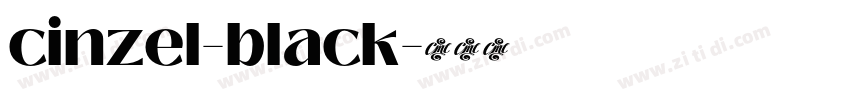 cinzel-black字体转换