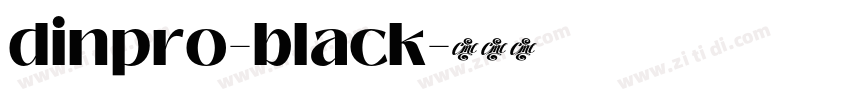 dinpro-black字体转换