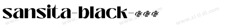 sansita-black字体转换