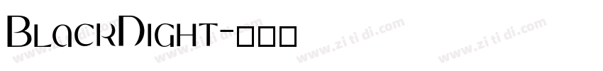 BlackNight字体转换