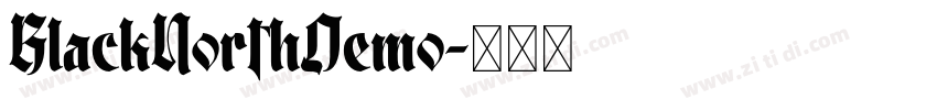 BlackNorthDemo字体转换