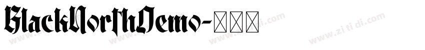BlackNorthDemo字体转换