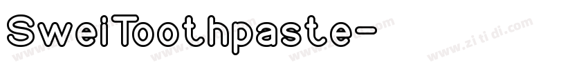 SweiToothpaste字体转换