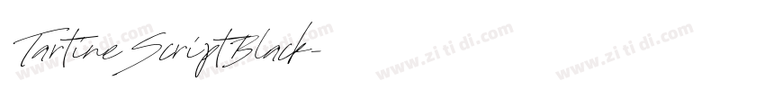 TartineScriptBlack字体转换