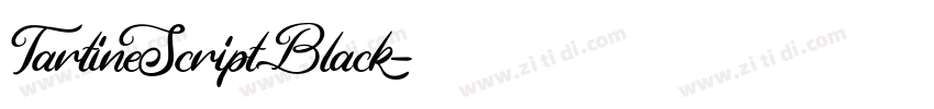 TartineScriptBlack字体转换