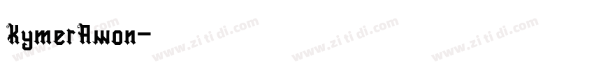 KymerAwon字体转换