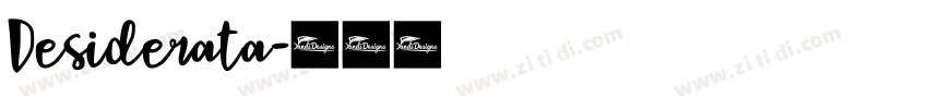 Desiderata字体转换