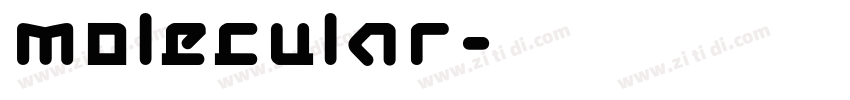 Molecular字体转换