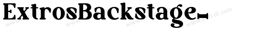 ExtrosBackstage字体转换