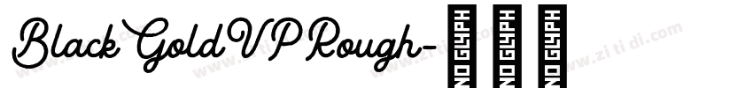 BlackGoldVPRough字体转换