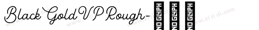 BlackGoldVPRough字体转换