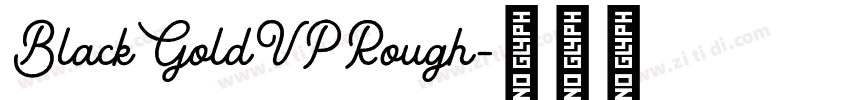 BlackGoldVPRough字体转换