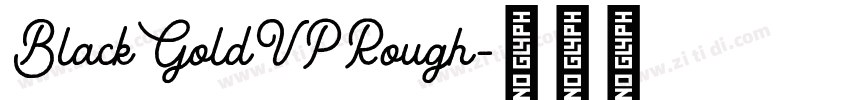BlackGoldVPRough字体转换