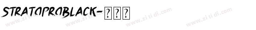 StratoProBlack字体转换