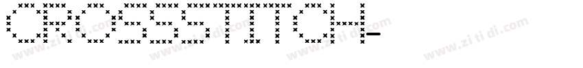CROSSSTITCH字体转换