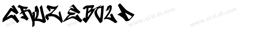 CruzeBold字体转换