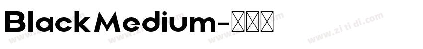 BlackMedium字体转换