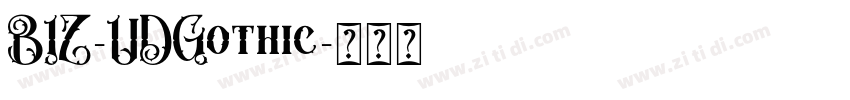 BIZ-UDGothic字体转换