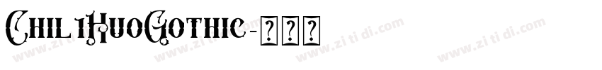 Chil1HuoGothic字体转换