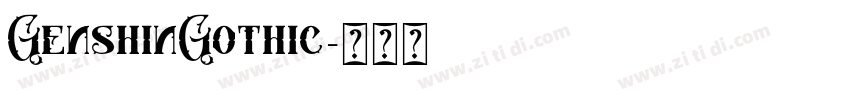 GenshinGothic字体转换