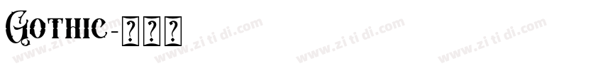 Gothic字体转换