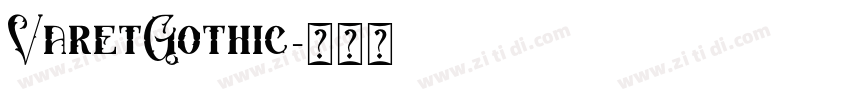 VaretGothic字体转换