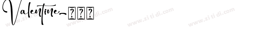 Valentine字体转换