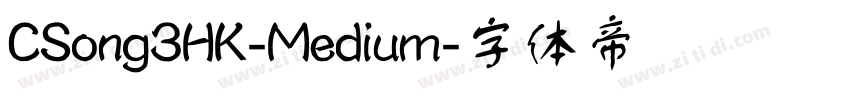 CSong3HK-Medium字体转换