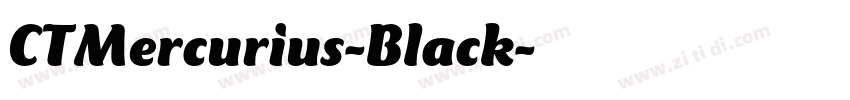 CTMercurius-Black字体转换