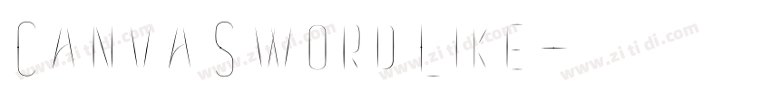 CanvaSwordLike字体转换