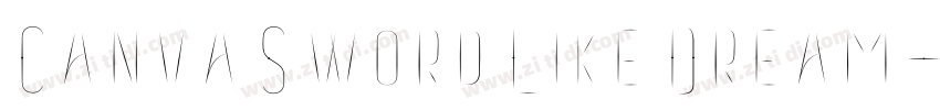 CanvaSwordLikeDream字体转换