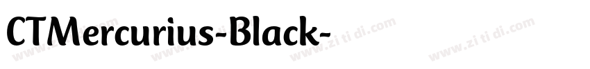 CTMercurius-Black字体转换