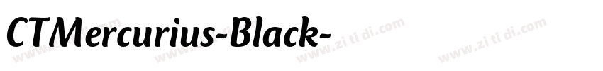 CTMercurius-Black字体转换