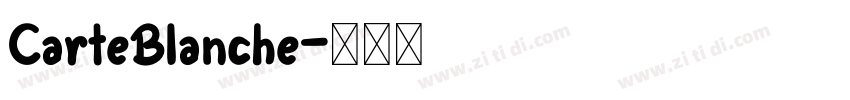 CarteBlanche字体转换