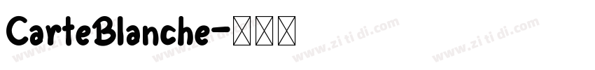 CarteBlanche字体转换