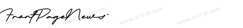 FrontPageNews字体转换