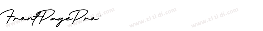 FrontPagePro字体转换