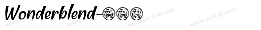 Wonderblend字体转换