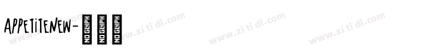 AppetiteNew字体转换