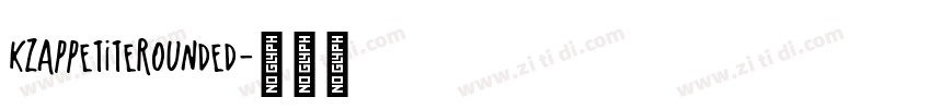 KZAppetiteRounded字体转换