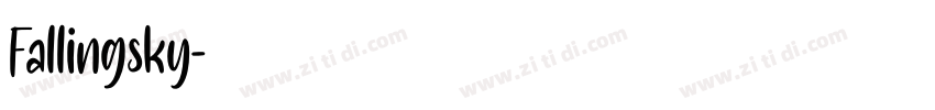 Fallingsky字体转换