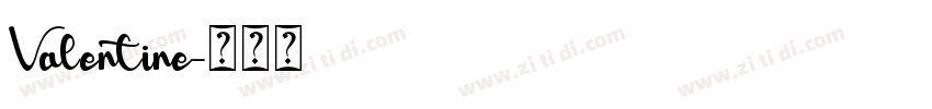 Valentine字体转换