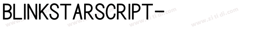 BlinkstarScript字体转换