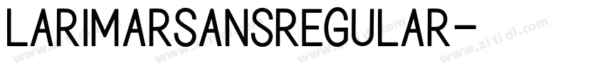 LarimarSansRegular字体转换