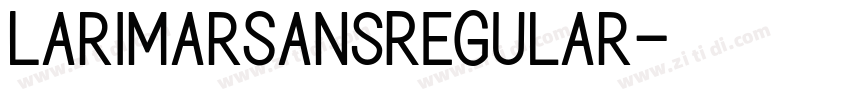 LarimarSansRegular字体转换